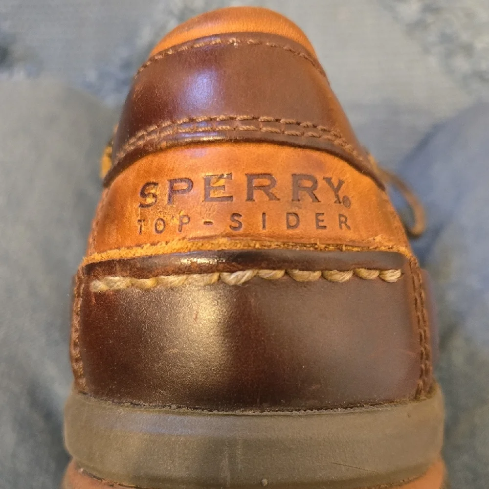 Sperry Dark Brown Leather Boat Shoes